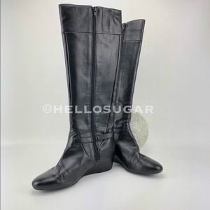 Nine West Knee High Wedge Boots